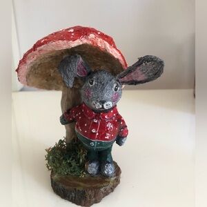 Mushroom and Bunny decoration.